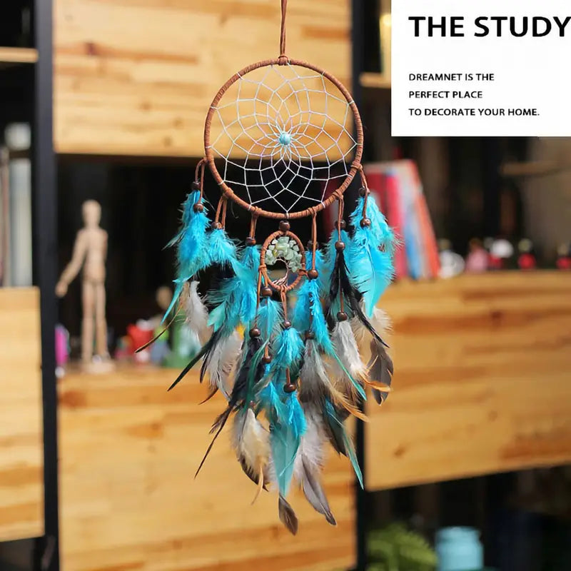 Blue Dream Catcher Hanging Ornament for Home Decor
