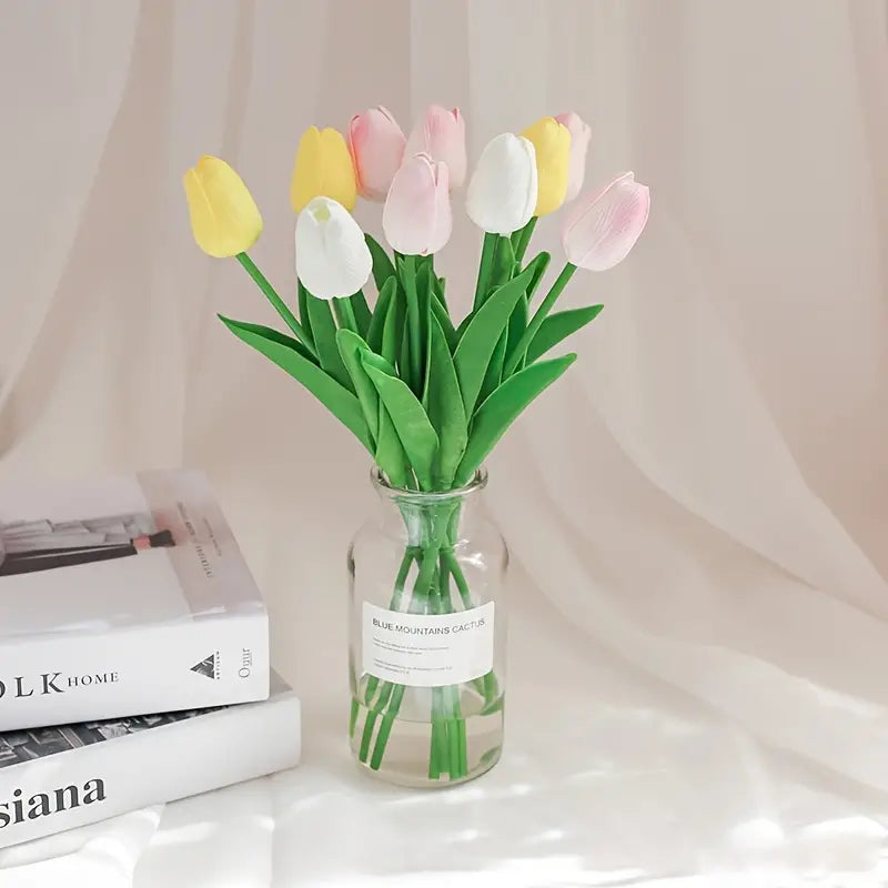5pcs Artificial Tulip Stems for Living Room Decor