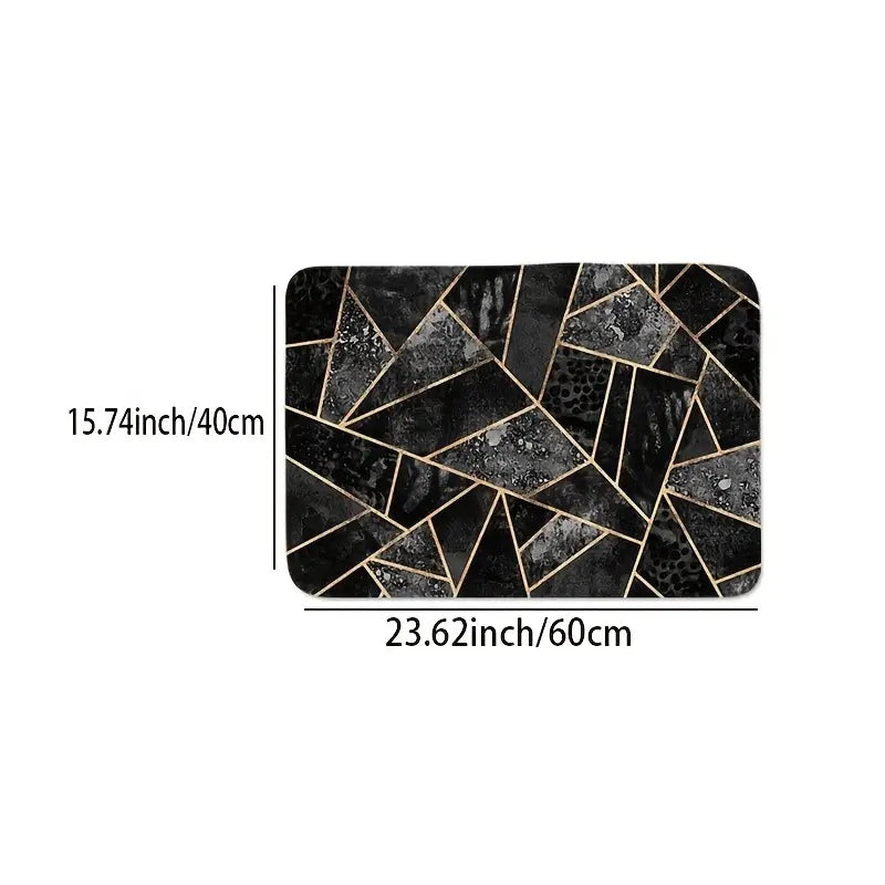 Stitching Pattern Non-Slip Floor Mat for Entryway
