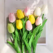 5pcs Artificial Tulip Stems for Living Room Decor