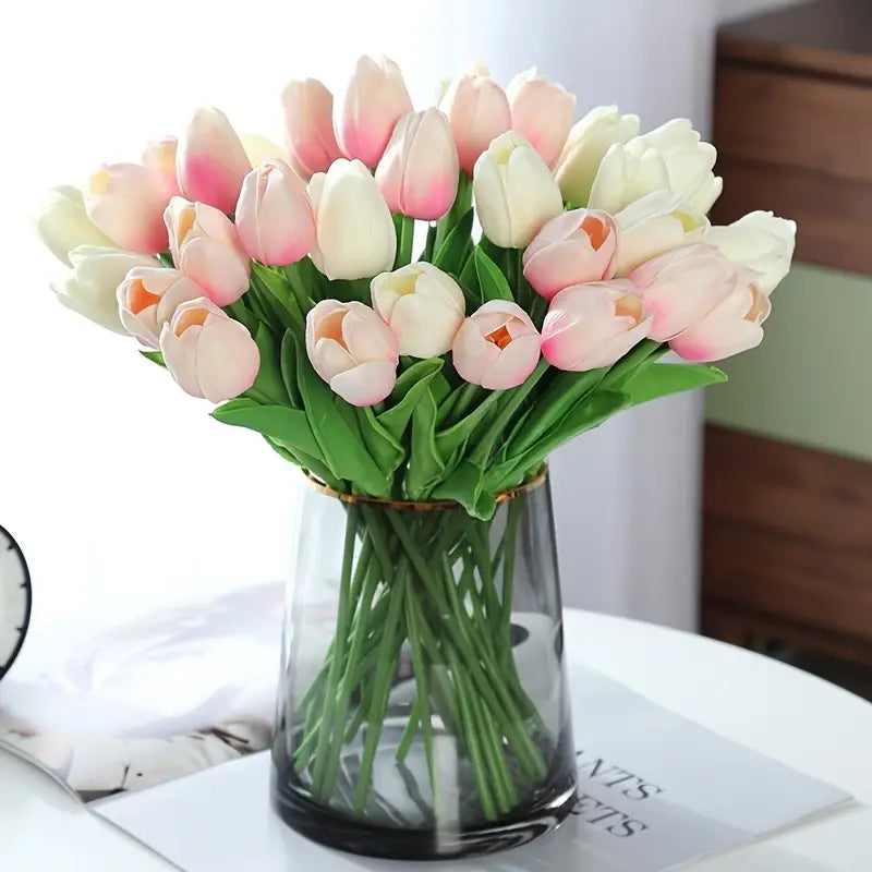 5pcs Artificial Tulip Stems for Living Room Decor