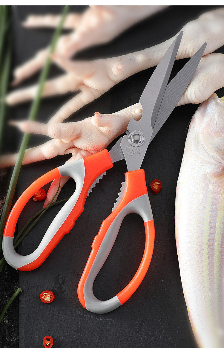 Multi-Purpose Stainless Steel Kitchen Scissors for Food