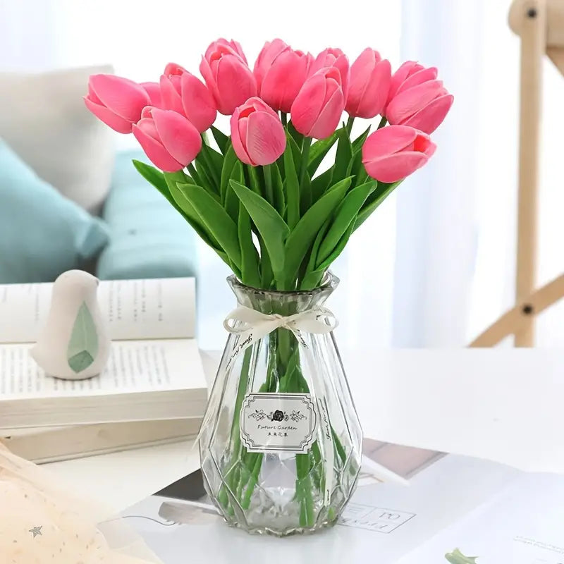 5pcs Artificial Tulip Stems for Living Room Decor