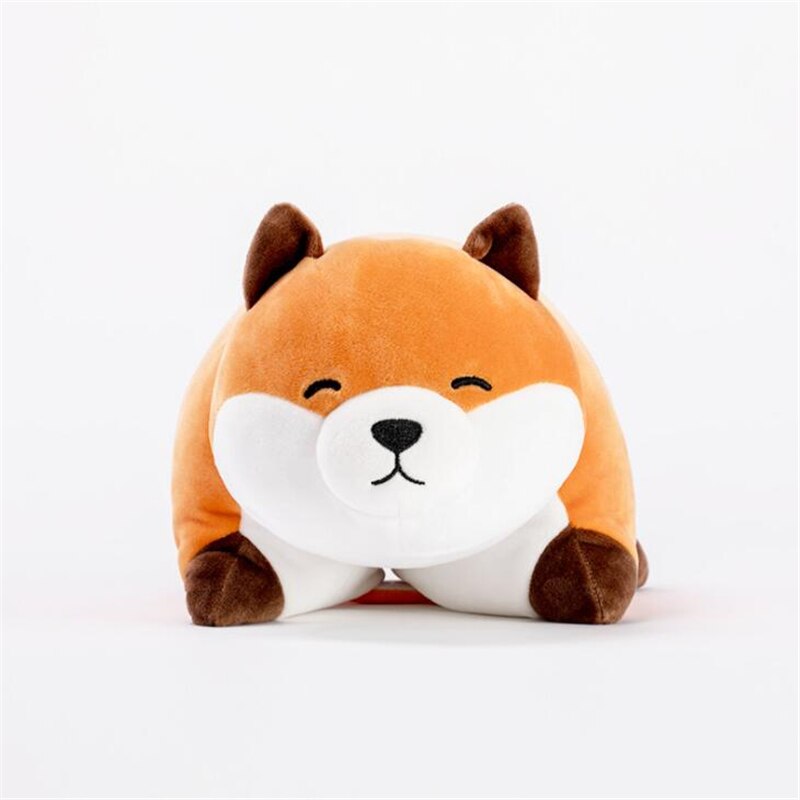 Foldable Fox Plush Toy and Pillow - Cute Cartoon Design