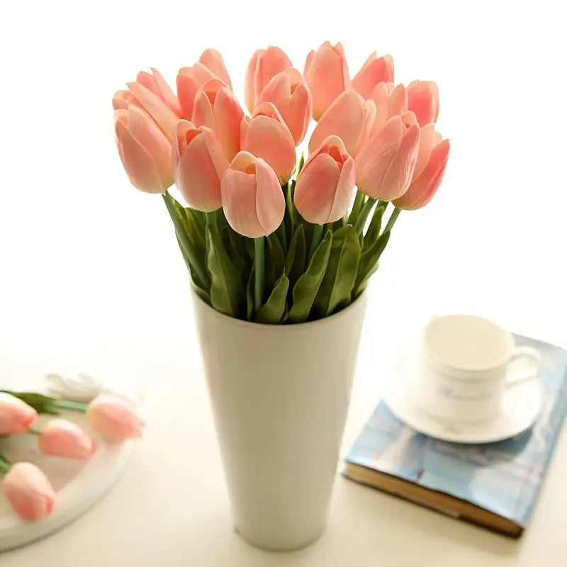 5pcs Artificial Tulip Stems for Living Room Decor