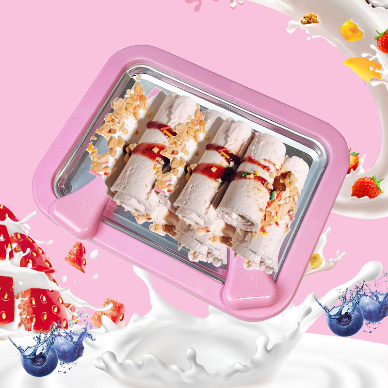 Mini Stainless Steel Ice Cream Maker for Home Use