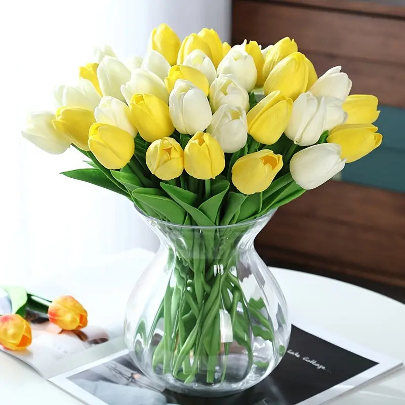 5pcs Artificial Tulip Stems for Living Room Decor