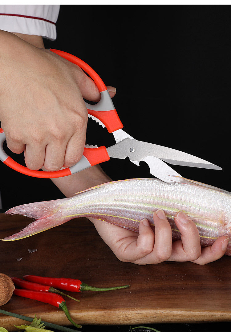 Multi-Purpose Stainless Steel Kitchen Scissors for Food