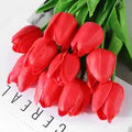 5pcs Artificial Tulip Stems for Living Room Decor