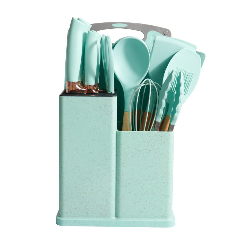 19-Piece Non-Stick Silicone Kitchen Utensil Set