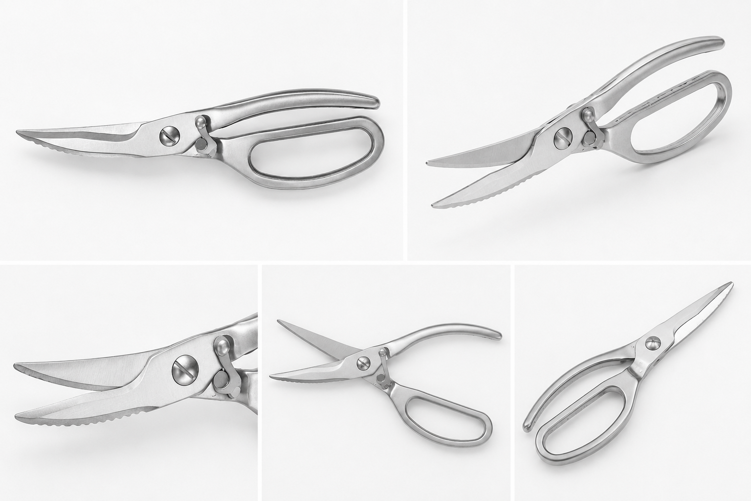 Heavy-Duty Stainless Steel Chicken Bone Scissors